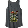 imageTransformers One Orion Pax D16 ampamp B127 Heroic Panels Tank TopDark Heather Grey