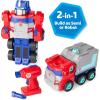 imageTransformers Optimus Prime Building Toys  STEM Toys Including Toy Electric Drill and AA Batteries  Transformers Toys  Robot Building Toys Ages 18 Months and UpRed