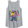 imageTransformers Retro Optimus Prime 80s Print Tank TopHeather Grey