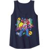 imageTransformers Retro Optimus Prime 80s Print Tank TopNavy Blue