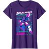 imageTransformers Soundwave 1984 Retro Grid Logo UnisexAdults TShirt  Black  SmallPurple