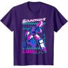 imageTransformers Soundwave 1984 Retro Grid Logo UnisexAdults TShirt  Black  SmallPurple