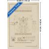 imageTrends International Hasbro Transformers  Sketch Wall Poster 22375quot x 34quot Barnwood Framed VersionBlonde Framed Version