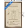 imageTrends International Hasbro Transformers  Sketch Wall Poster 22375quot x 34quot Barnwood Framed VersionBronze Framed Version