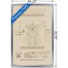 imageTrends International Hasbro Transformers  Sketch Wall Poster 22375quot x 34quot Barnwood Framed VersionSilver Framed Version
