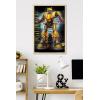 imageTrends International Hasbro Transformers Bumblebee  Glitch Wall Poster 14725quot x 22375quot Barnwood Framed VersionBlonde Framed Version