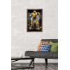 imageTrends International Hasbro Transformers Bumblebee  Glitch Wall Poster 14725quot x 22375quot Barnwood Framed VersionBronze Framed Version