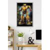 imageTrends International Hasbro Transformers Bumblebee  Glitch Wall Poster 14725quot x 22375quot Barnwood Framed VersionGray Framed Version
