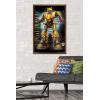 imageTrends International Hasbro Transformers Bumblebee  Glitch Wall Poster 14725quot x 22375quot Barnwood Framed VersionMahogany Framed Version