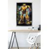 imageTrends International Hasbro Transformers Bumblebee  Glitch Wall Poster 14725quot x 22375quot Barnwood Framed VersionSilver Framed Version