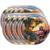 imageUnique Transformers Party Supplies Bundle Pack includes 16 Dessert Cake Plates 1 Plastic Table Cover