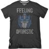 imagePopfunk Official Game Night Adult Unisex Classic RingSpun TShirt CollectionThe Optomistic Prime  Dark Ash