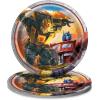 imageRound Dessert Paper Plates  7quot Transformers 8 Pcs
