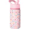 imageSimple Modern Kids Summit Water Bottle with Straw Lid  Transformers 14oz Stainless Steel Cup Insualted Tumbler for Toddlers Boys School  Transformer Bumble BeeConfetti