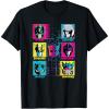 imageTransformers Group Shot Bright Neon Box Up Characters TShirtBlack