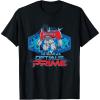 imageTransformers One I Am Optimus Prime Epic Portrait TShirtBlack