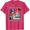 imageTransformers One One Shall Stand One Shall Fall Poster TShirtRed Heather