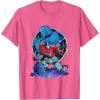imageTransformers One Optimus Prime Megatron Lurking TShirtPink Heather