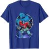 imageTransformers One Optimus Prime Megatron Lurking TShirtRoyal Blue