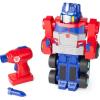 imageTransformers Optimus Prime Building Toys  STEM Toys Including Toy Electric Drill and AA Batteries  Transformers Toys  Robot Building Toys Ages 18 Months and UpRed