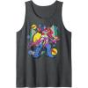 imageTransformers Retro Optimus Prime 80s Print Tank TopDark Heather Grey
