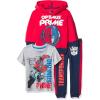 imageTransformers boys Graphic Hoodie Tshirt ampamp Jogger Sweatpant 3piece Athleisure Outfit Bundle Set  Toddler Boys  OptimusNavyRedHeather Grey