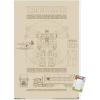 imageTrends International Hasbro Transformers  Sketch Wall Poster 22375quot x 34quot Barnwood Framed VersionPremium Poster  Mount Bundle