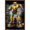 imageTrends International Hasbro Transformers Bumblebee  Glitch Wall Poster 14725quot x 22375quot Barnwood Framed VersionMahogany Framed Version