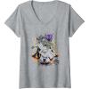 imageWomens Transformers One All Hail Megatron Epic Poster VNeck TShirtHeather Grey