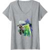 imageWomens Transformers One Its The Spark That Counts D16 Logo VNeck TShirtHeather Grey