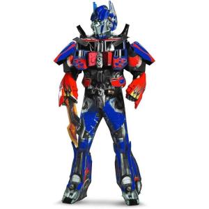 imageDisguise Mens Hasbro Age Of Extinction Optimus Prime Theatrical with Plus 3D CostumeBlueRed