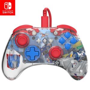 imagePDP REALMz Nintendo Switch Pro Controller Customizable LED Lighting 35mm Headphone Jack Officially Licensed by Nintendo and Hasbro Transformers Optimus Prime City BattleOptimus Prime