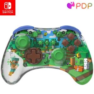 imagePDP REALMz Nintendo Switch Pro Controller Customizable LED Lighting 35mm Headphone Jack Officially Licensed by Nintendo and Hasbro Transformers Optimus Prime City BattleMinecraft Steve