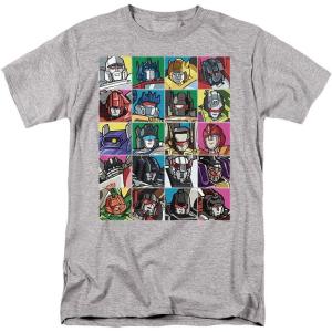 imagePopfunk Classic Transformers Squares T Shirt ampamp StickersAthletic Heather