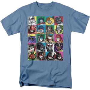 imagePopfunk Classic Transformers Squares T Shirt ampamp StickersCarolina Blue