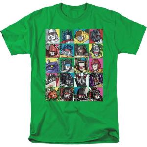imagePopfunk Classic Transformers Squares T Shirt ampamp StickersKelly Green