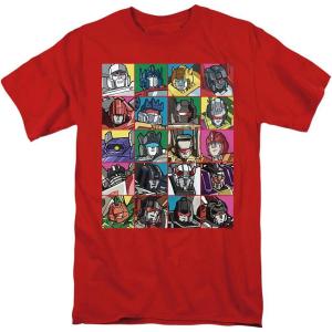 imagePopfunk Classic Transformers Squares T Shirt ampamp StickersRed