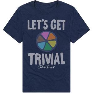 imagePopfunk Official Game Night Adult Unisex Classic RingSpun TShirt CollectionThe Lets Get Trivial  Navy Blue