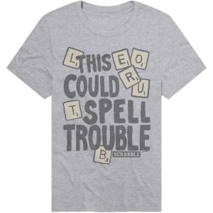 imagePopfunk Official Game Night Adult Unisex Classic RingSpun TShirt CollectionThe Spelling Bee  Grey Heather