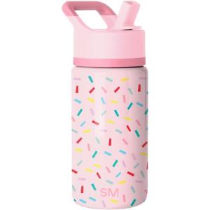 imageSimple Modern Kids Summit Water Bottle with Straw Lid  Transformers 14oz Stainless Steel Cup Insualted Tumbler for Toddlers Boys School  Transformer Bumble BeeConfetti