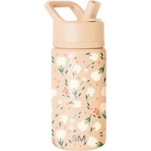 imageSimple Modern Kids Summit Water Bottle with Straw Lid  Transformers 14oz Stainless Steel Cup Insualted Tumbler for Toddlers Boys School  Transformer Bumble BeeChloe Floral