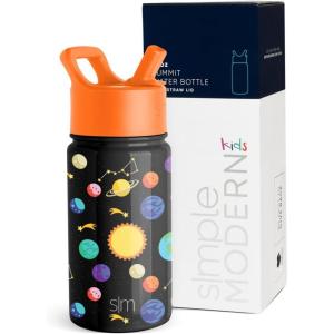 imageSimple Modern Kids Summit Water Bottle with Straw Lid  Transformers 14oz Stainless Steel Cup Insualted Tumbler for Toddlers Boys School  Transformer Bumble BeeSolar System