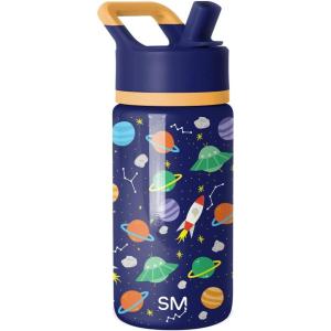 imageSimple Modern Kids Summit Water Bottle with Straw Lid  Transformers 14oz Stainless Steel Cup Insualted Tumbler for Toddlers Boys School  Transformer Bumble BeeOuter Space