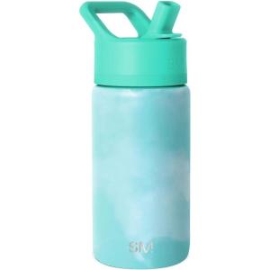 imageSimple Modern Kids Summit Water Bottle with Straw Lid  Transformers 14oz Stainless Steel Cup Insualted Tumbler for Toddlers Boys School  Transformer Bumble BeeOcean Tide
