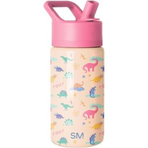 imageSimple Modern Kids Summit Water Bottle with Straw Lid  Transformers 14oz Stainless Steel Cup Insualted Tumbler for Toddlers Boys School  Transformer Bumble BeeDinosaura