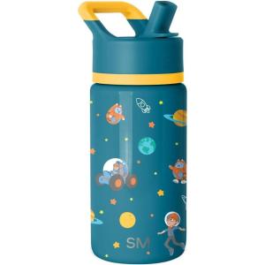 imageSimple Modern Kids Summit Water Bottle with Straw Lid  Transformers 14oz Stainless Steel Cup Insualted Tumbler for Toddlers Boys School  Transformer Bumble BeeBlippi Space
