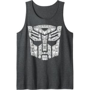 imageTransformers Autobots Icon Collage Filled Logo Tank TopDark Heather Grey