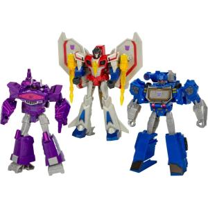 imageTransformers Decepticon Commander 3Pack of 5Inch Robot Action Figures for Boys and Girls Starscream Shockwave ampamp Soundwave Interactive Toys for Kids Ages 6 and Up Amazon Exclusive