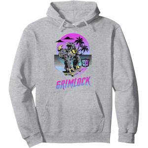imageTransformers Grimlock Skater Beach Paradise Color Pop Logo Pullover HoodieHeather Grey