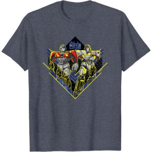 imageTransformers One All Are One Orion Pax ampamp D16 Logo TShirtHeather Blue